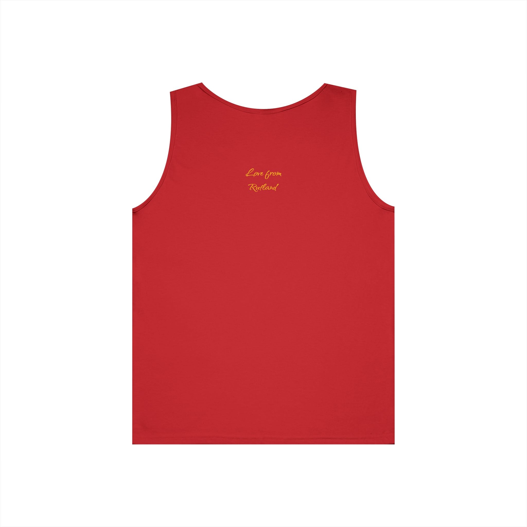 Classic Logo Unisex Heavy Cotton Tank Top, Summer Style, Casual Wear, Beach Day Outfit, Gift for Her, Vacation Attire