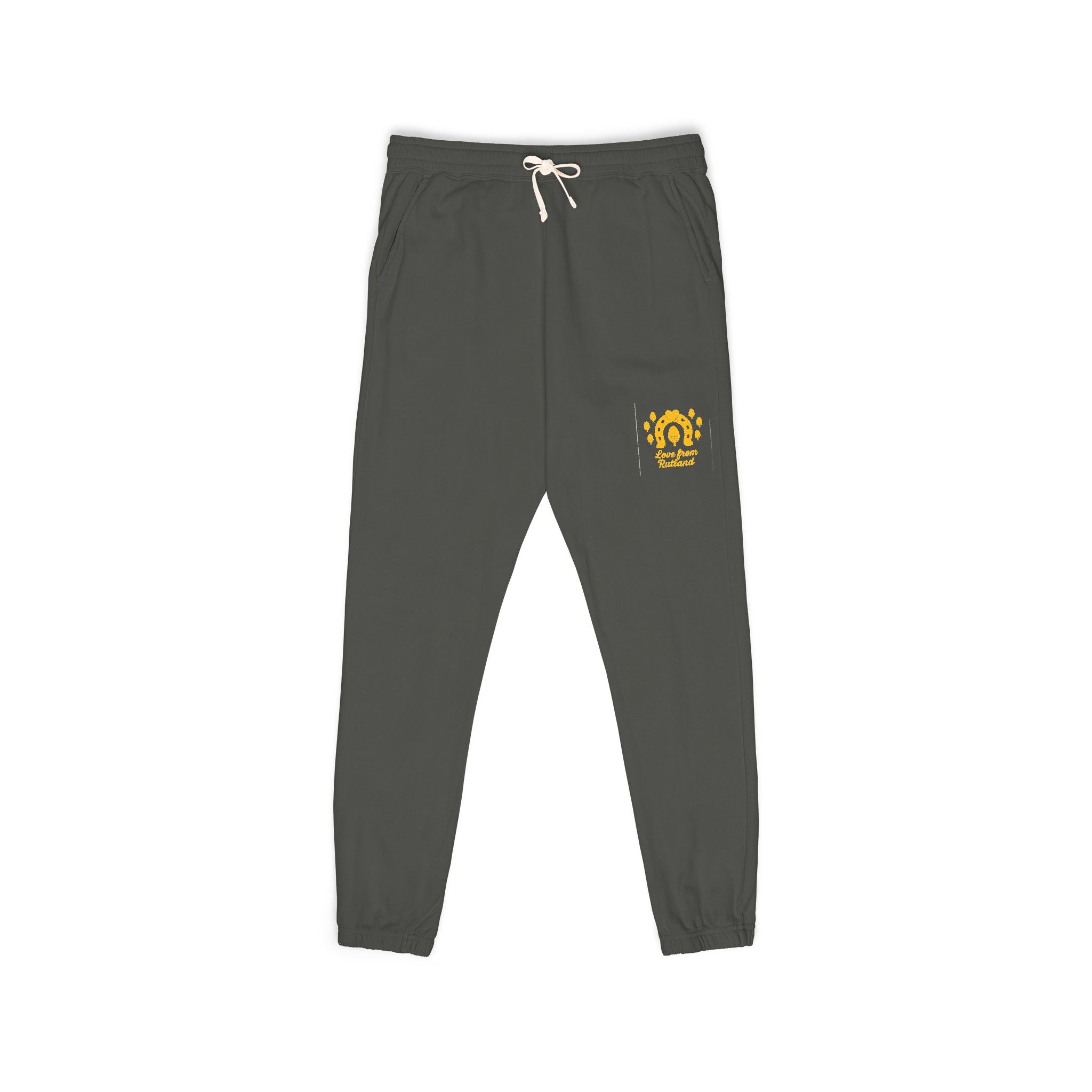 Classic Logo Cozy Garment-Dyed Sweatpants | Unisex Fleece Lounge Pants