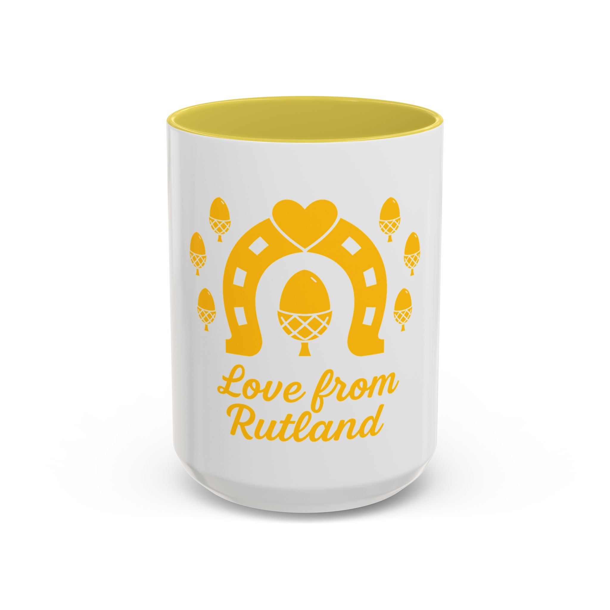 Classic Logo Colorful Love From Rutland Mug, Unique Gift, Coffee Mug, Home Decor, Designed Mug, Personalized Gift