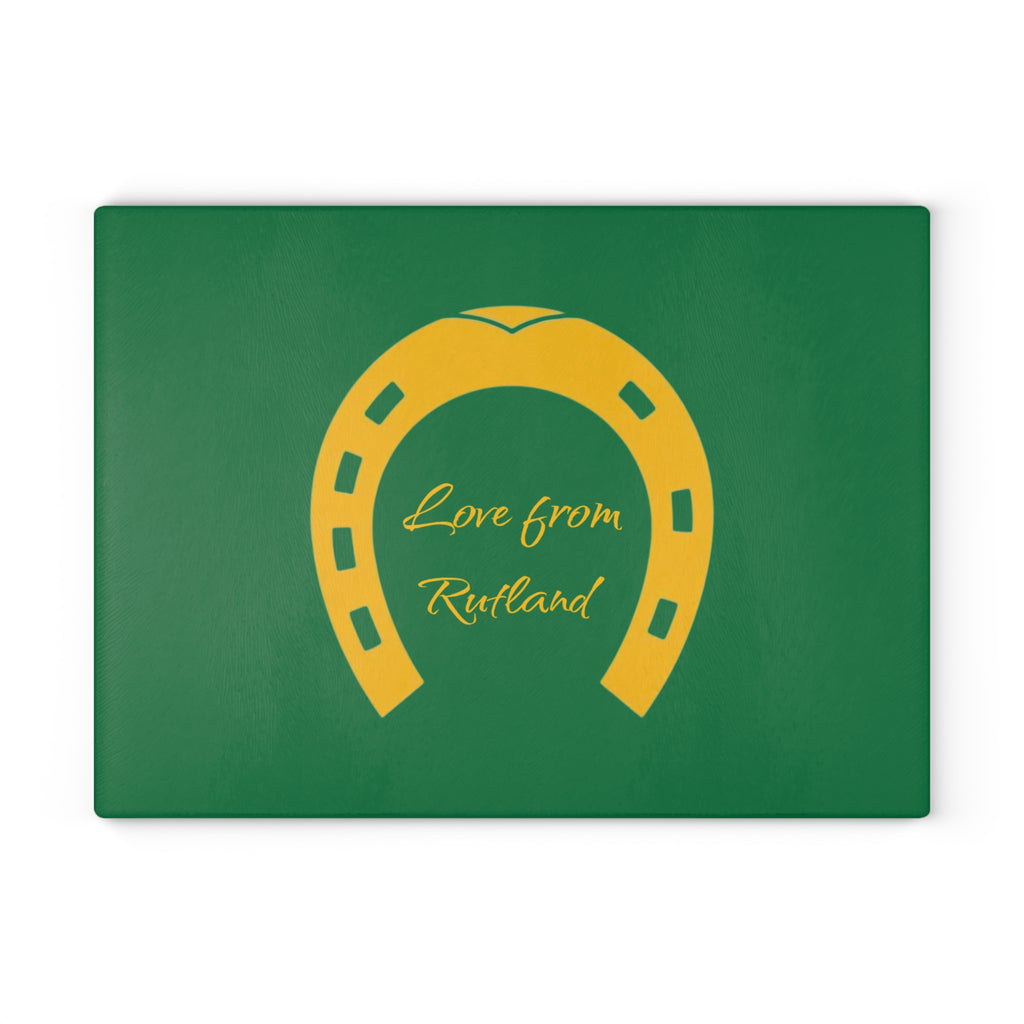 Classic Logo Green Glass Chopping Board —  Kitchen Serving/Cutting Board