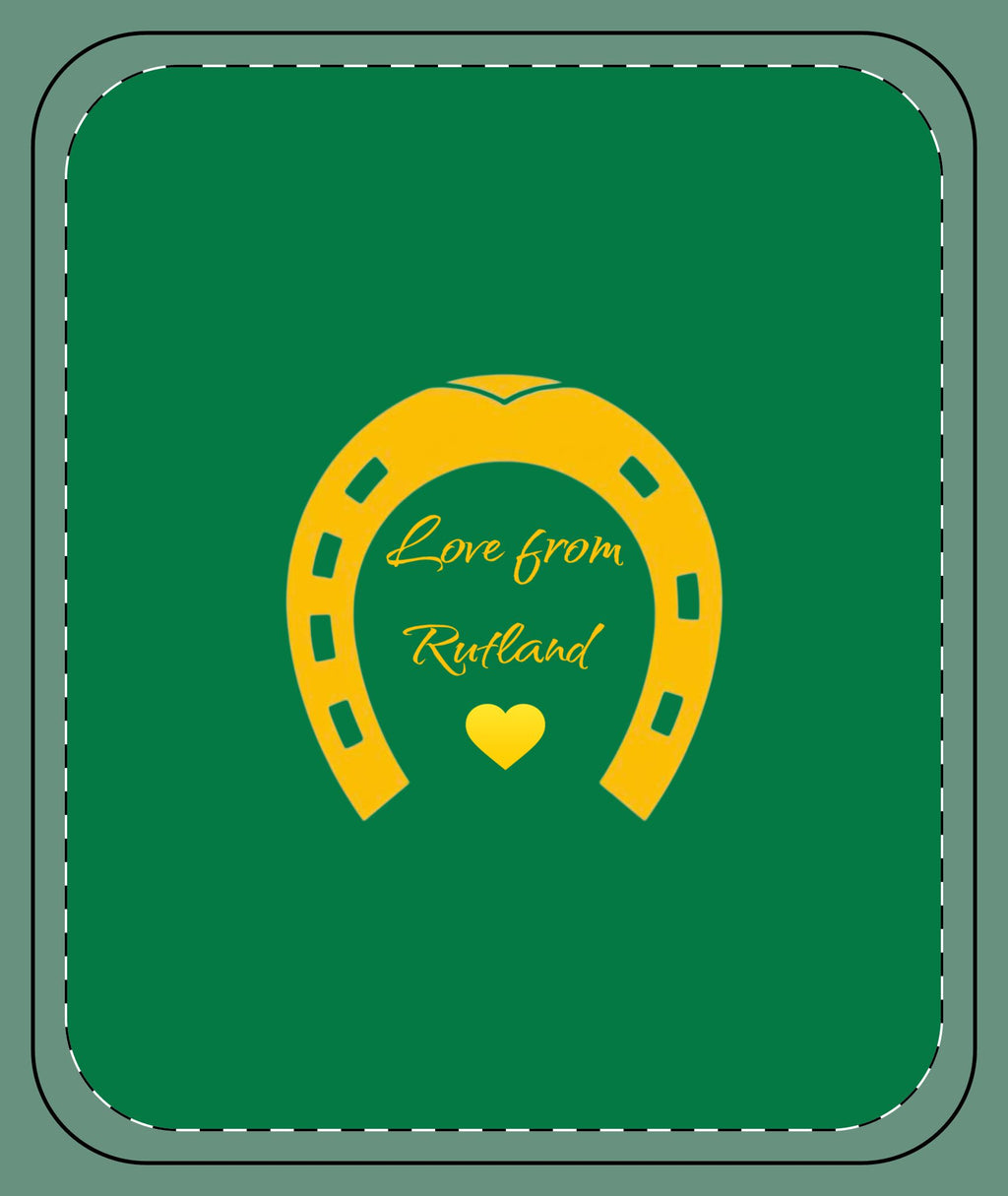 Heart & Horseshoe Sherpa Blanket