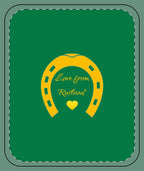 Heart & Horseshoe Sherpa Blanket