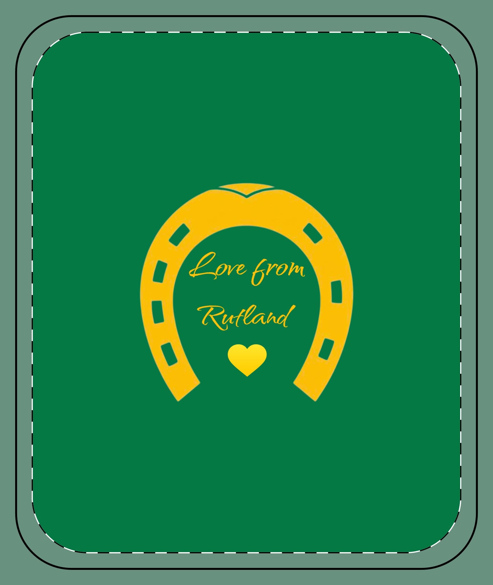 Heart & Horseshoe Sherpa Blanket