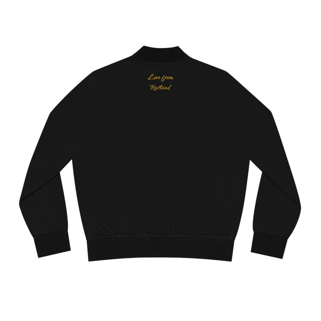 Classic Logo Women's Bomber Jacket - Black